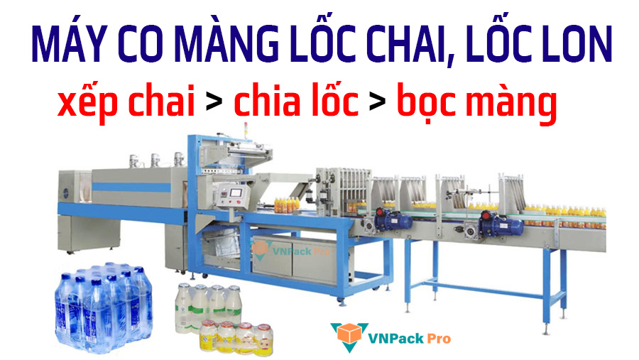 Máy co màng lốc chai