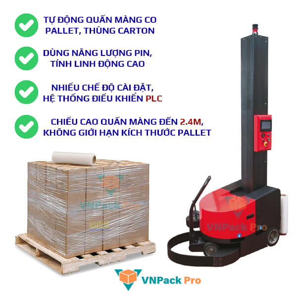 đặc điểm robot quấn màng pallet vnpack