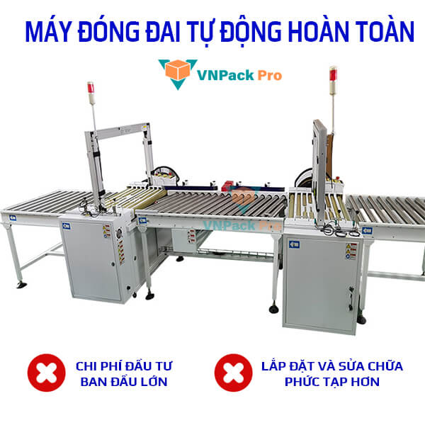 nhược điểm máy đóng đai tự động