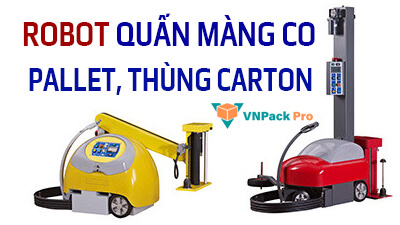 Robot quấn màng pallet tự động Chính Hãng Giá Tốt Nhất 2024