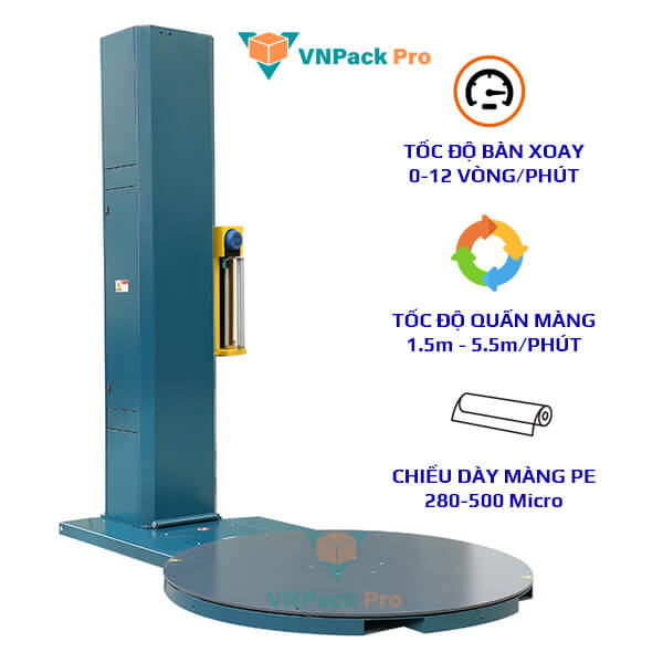 tính năng máy quấn màng co kmpl1500a
