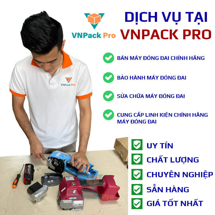 dịch vụ sửa chữa máy đóng đai tại vnpack pro