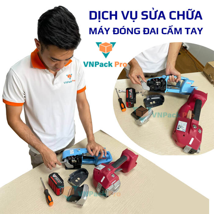 sửa chữa máy đóng đai cầm tay tại vnpack pro