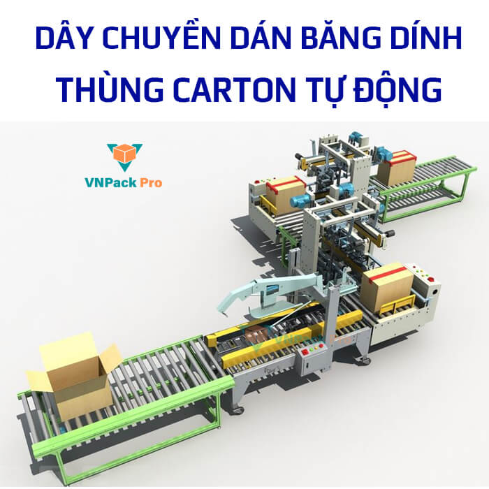 dây chuyền máy dán thùng carton vnpack pro