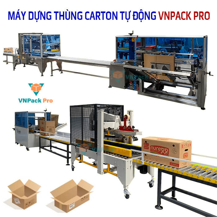 máy dựng thùng carton vnpack pro