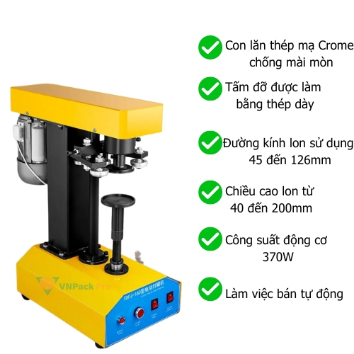 máy viền mí nắp nhôm KM-CS200
