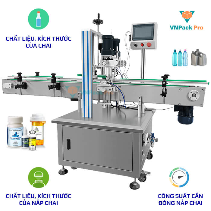 tiêu chí chọn mua máy đóng nắp chai