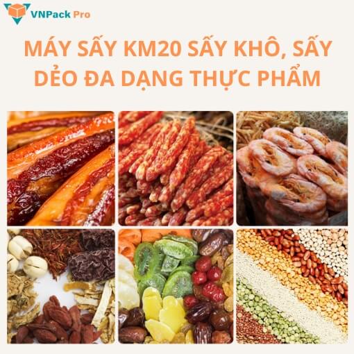 Sấy đa dạng các loại thực phẩm