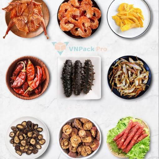 Sấy nhiều loại thực phẩm khác nhau