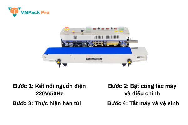 Hướng dẫn sử dụng máy hàn miệng túi liên tục FRM-980