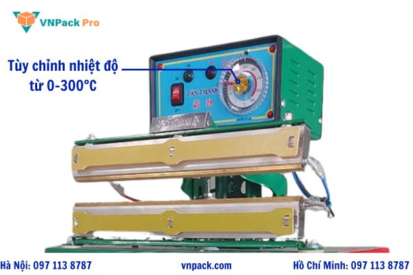 Máy hàn miệng túi dập chân M5-300 tùy chỉnh nhiệt độ