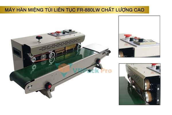 Máy hàn miệng túi liên tục FR-880LW chất lượng cao