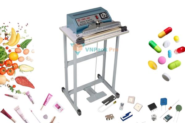 máy hàn miệng túi dập chân chính hãng vnpack