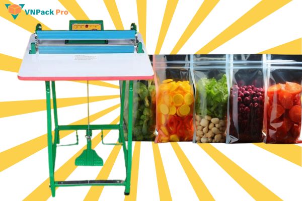 Giới thiệu máy hàn miệng túi dập chân M2-400