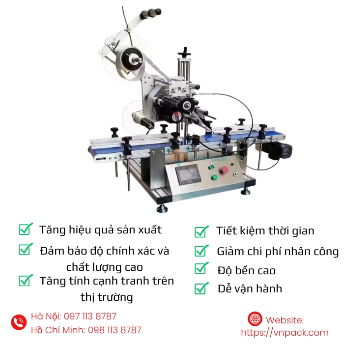 Lợi ích của máy dán nhãn VNP-LM160
