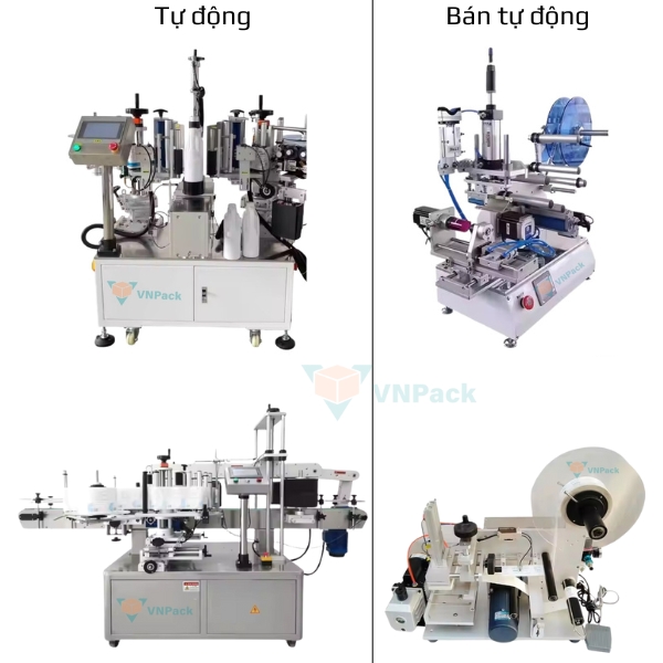 Các loại máy dán nhãn chai vuông & chai dẹp