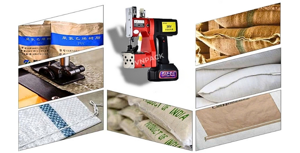 Máy may bao cầm tay mini sử dụng pin GK9-520