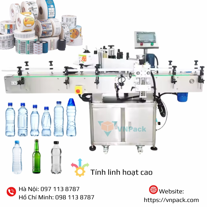 Sự linh hoạt của máy dán nhãn VNP-LM260